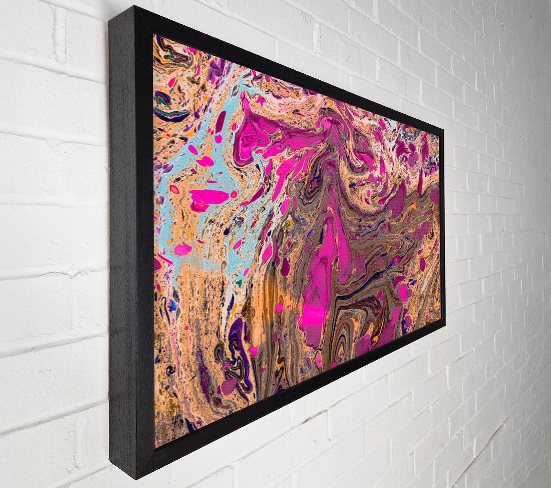  A Canvas Print of Oily Paint flows Canvas Wall Art