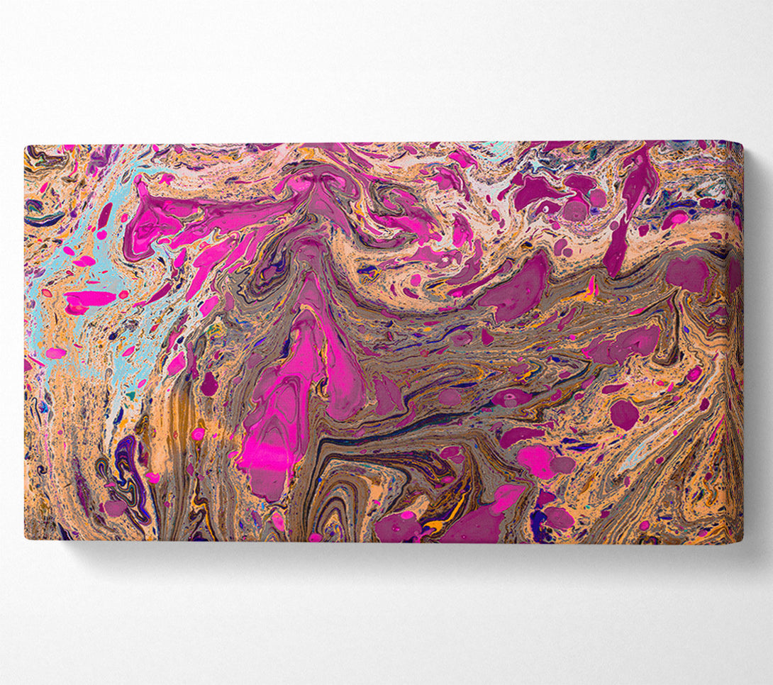  A Canvas Print of Oily Paint flows Canvas Wall Art