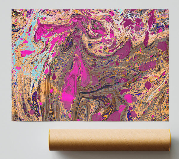 Oily Paint Flows Print