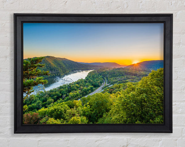 highway through the jungle Framed Print