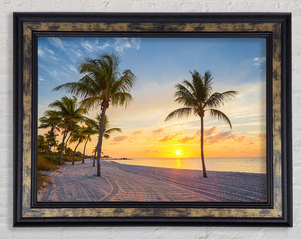 Sandy paradise heaven Framed Print