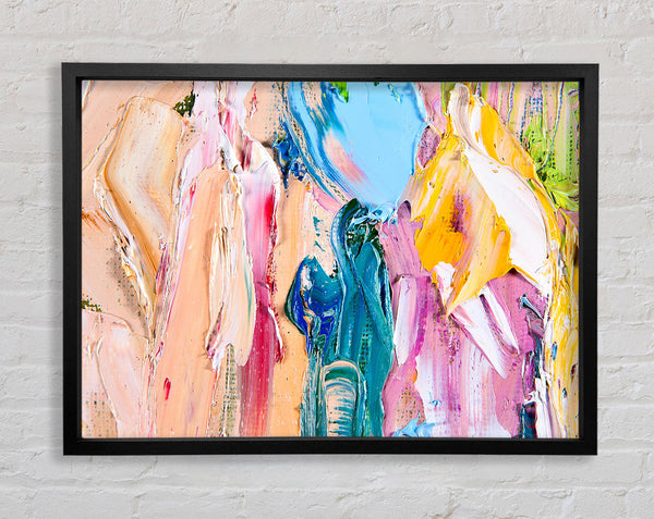 Paint heavy textures Framed Print
