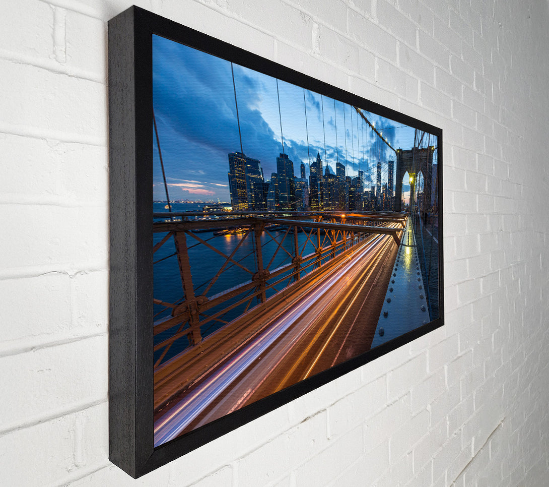  A Canvas Print of New York Structure at night Canvas Art