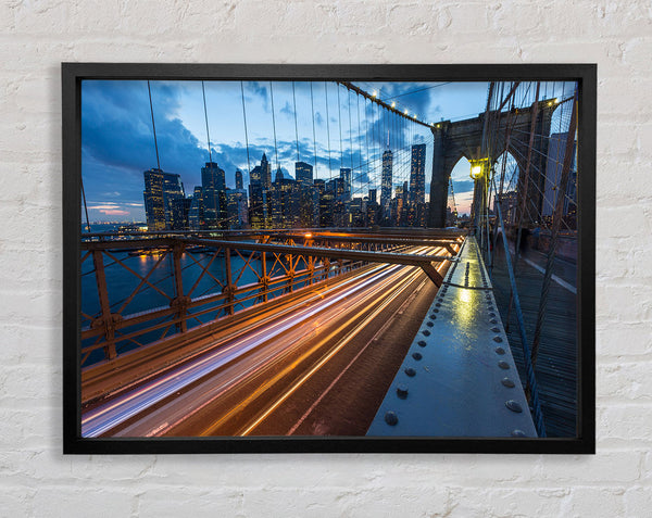 New York Structure at night Framed Print