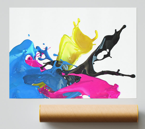 Funky Colour Splash Poster