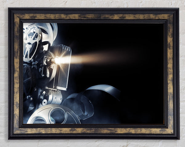 Vintage film projector Framed Print