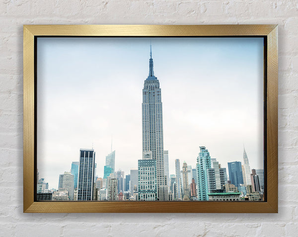City in the distance Framed Print