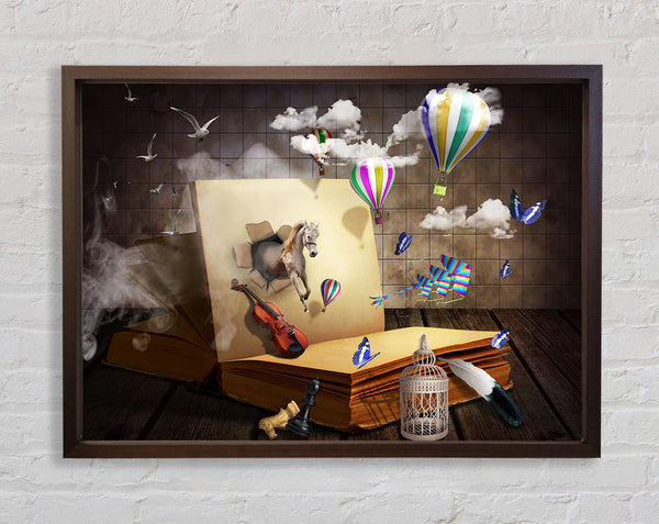 Its all in the book Framed Print
