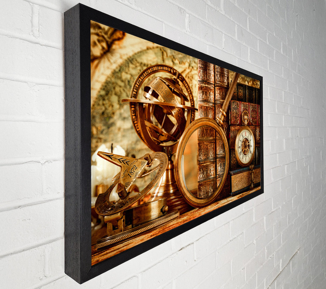  A Canvas Print of Magnifying vintage objects Canvas Wall Art
