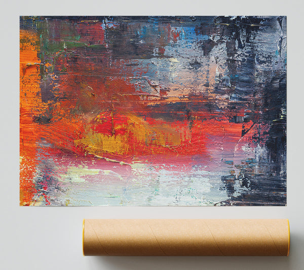 Textured Paints Colours And Darks Print