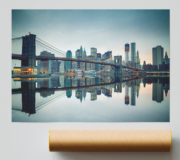 Reflections Of New York Giclee Print