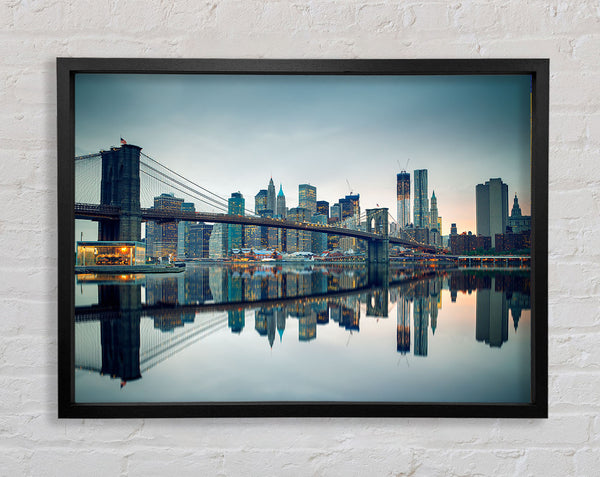 Reflections of New York Framed Print
