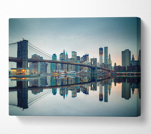  A Canvas Print of Reflections of New York Canvas Print