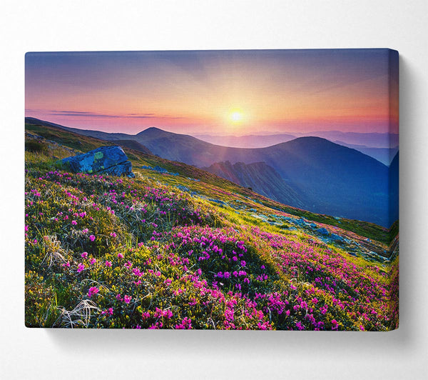  A Canvas Print of Mountain views of beauty Canvas Art