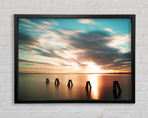 Soft exposed beach Framed Print