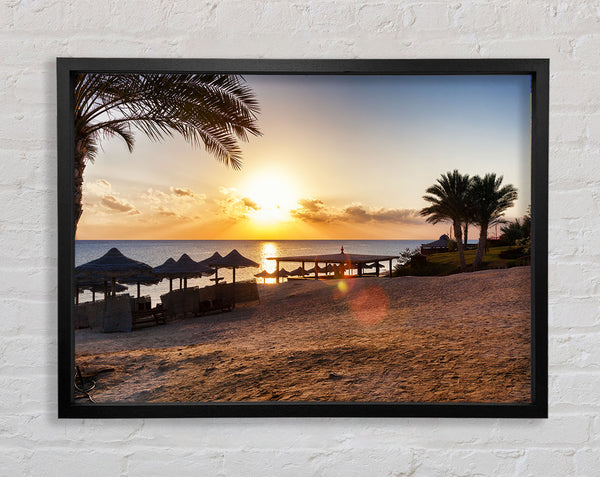 Evening on the sands Framed Print