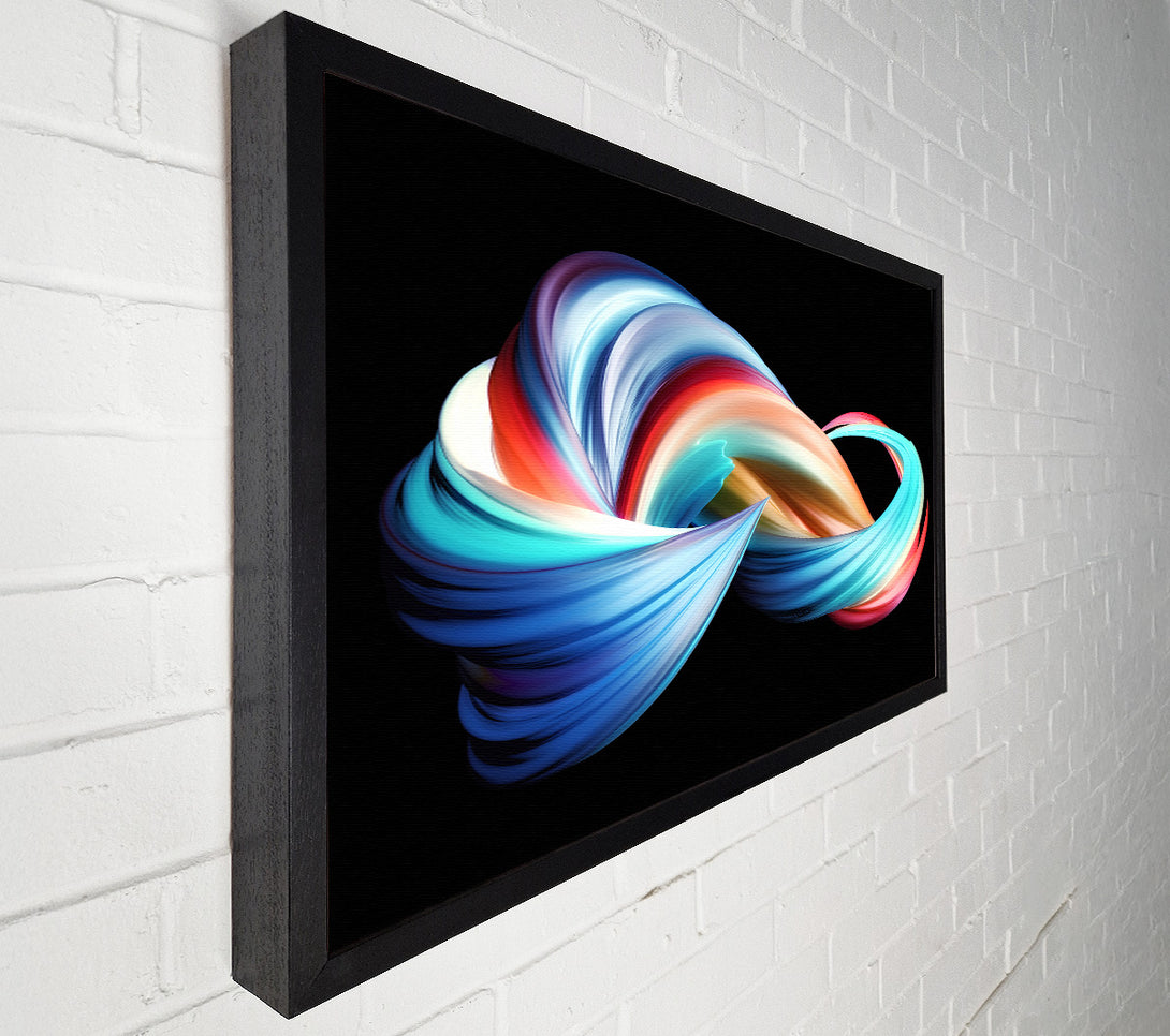  A Canvas Print of swirling jet of colours Canvas Art