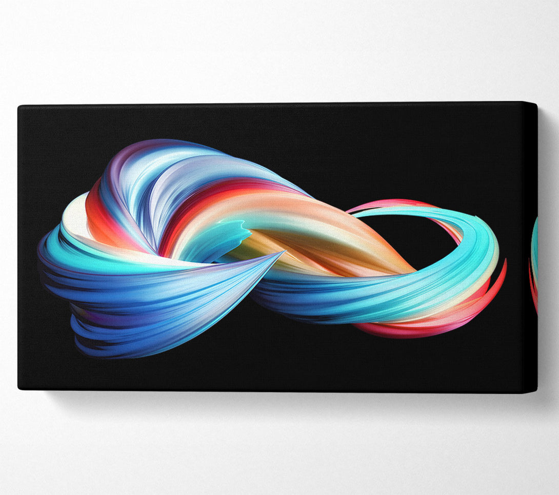  A Canvas Print of swirling jet of colours Canvas Art