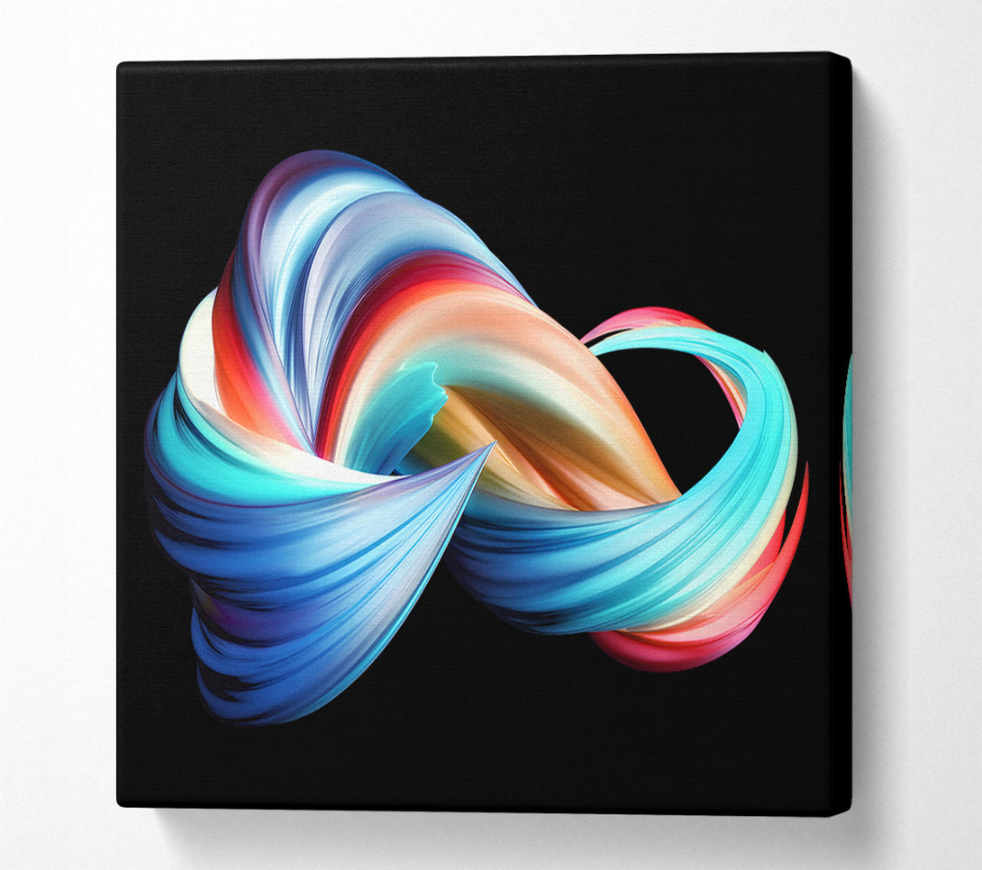  A Canvas Print of swirling jet of colours Canvas Art