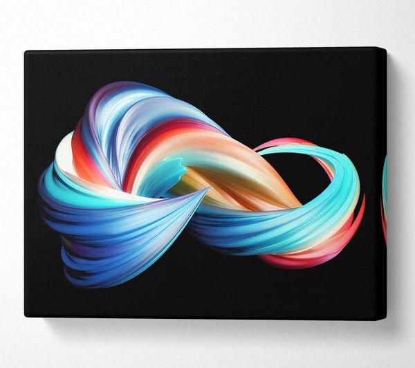  A Canvas Print of swirling jet of colours Canvas Art