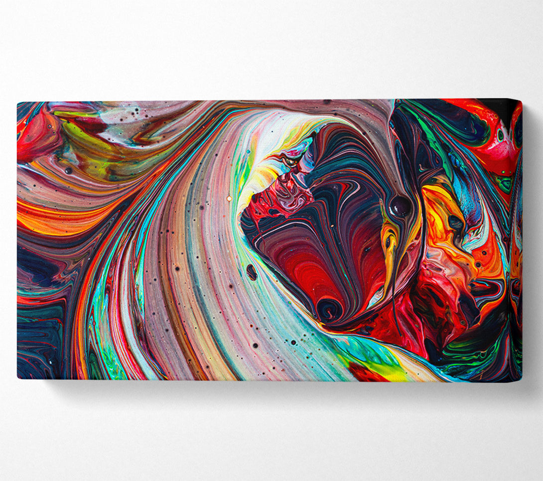  A Canvas Print of Mixing up the paint Canvas Art