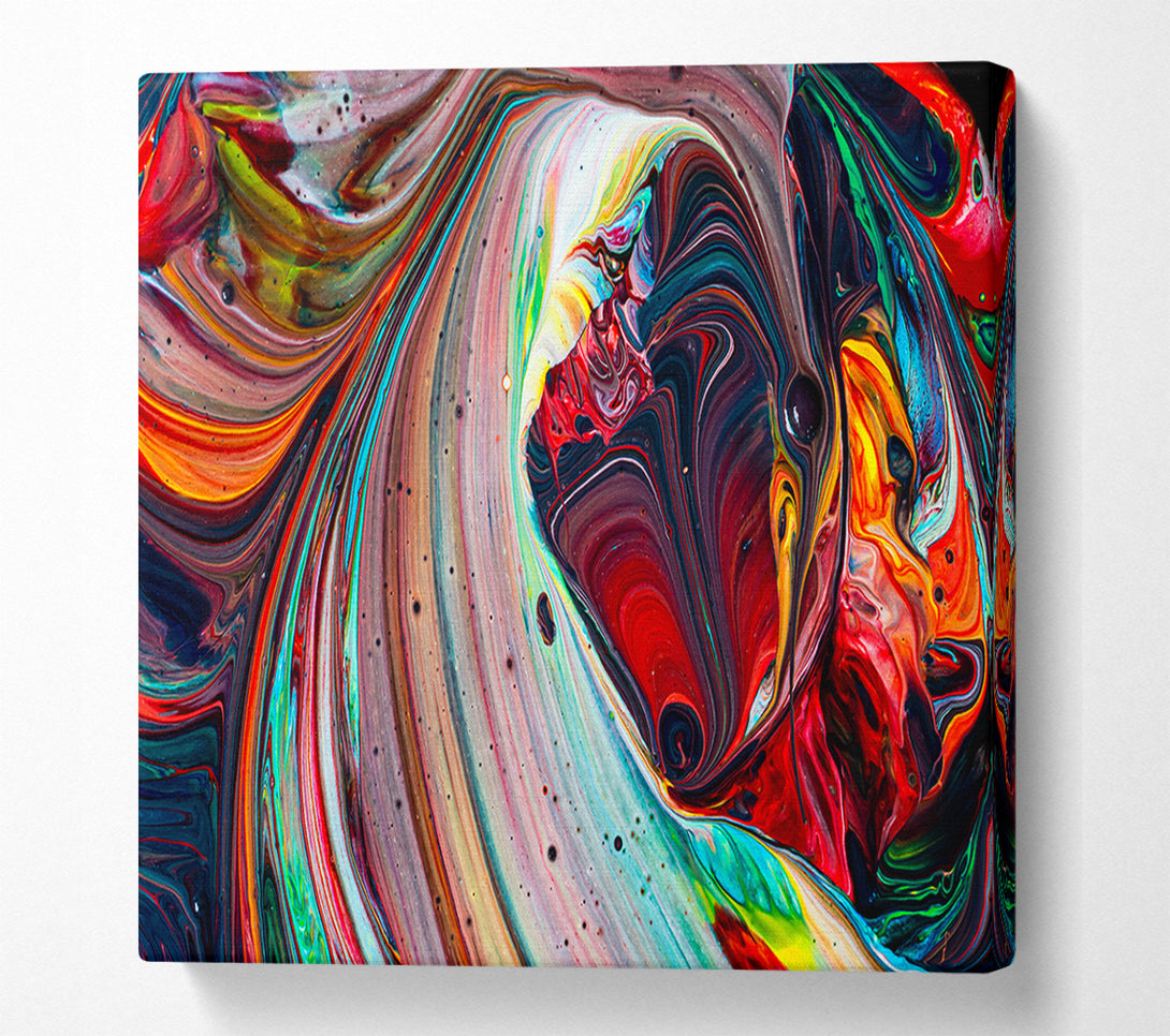  A Canvas Print of Mixing up the paint Canvas Art