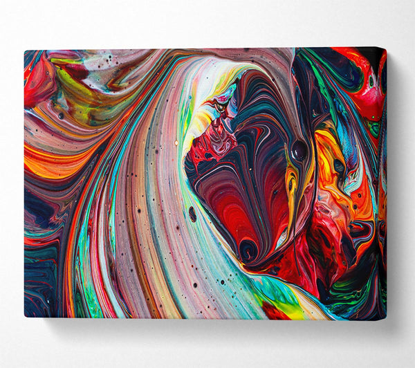  A Canvas Print of Mixing up the paint Canvas Art