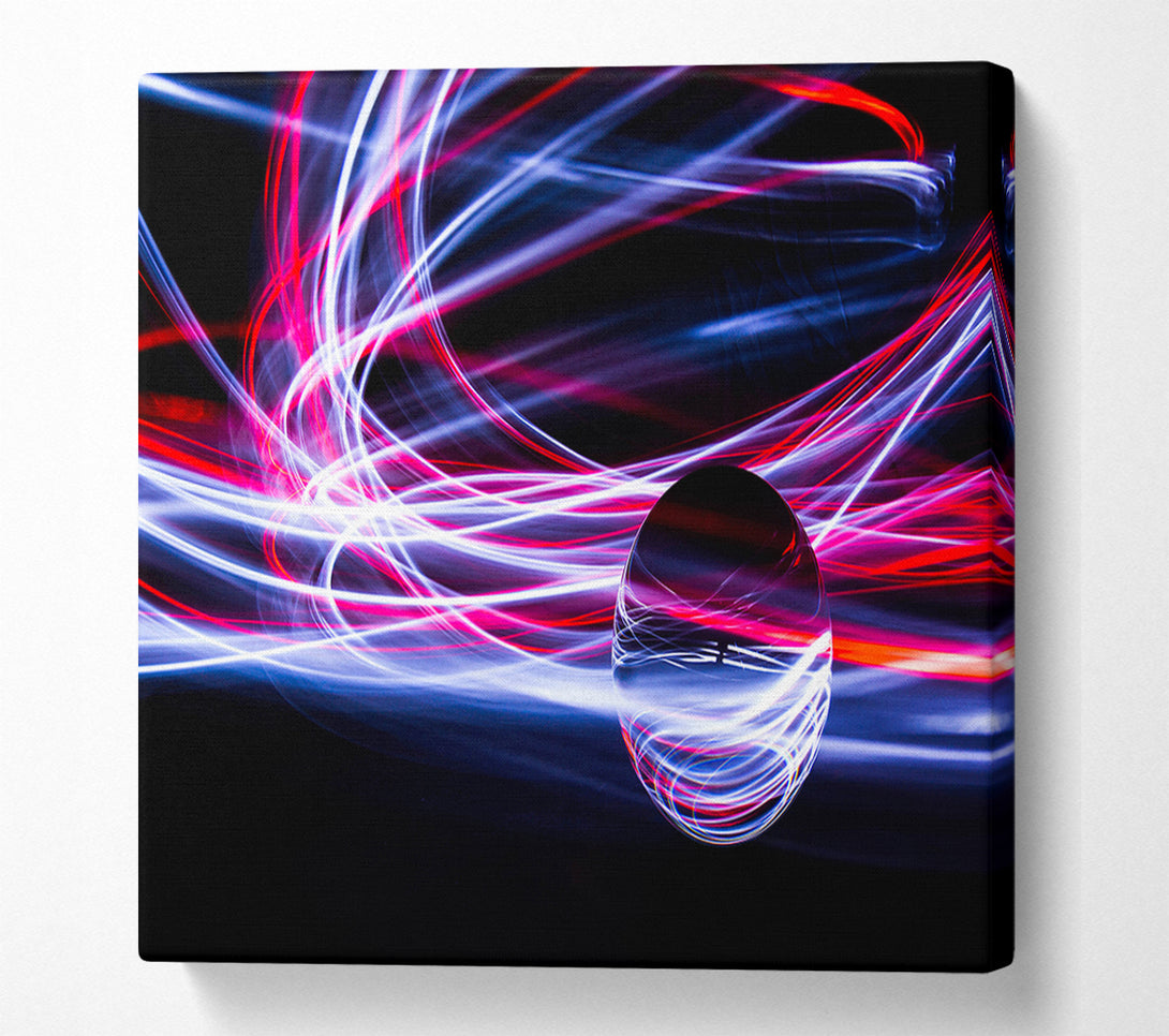  A Canvas Print of Light painting orb Canvas Print