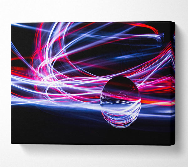  A Canvas Print of Light painting orb Canvas Print