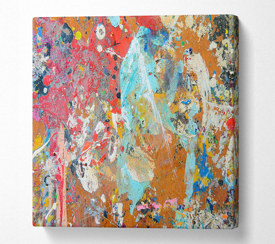  A Canvas Print of Rough paint Canvas Wall Art