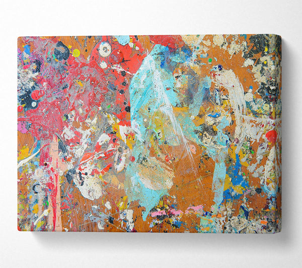  A Canvas Print of Rough paint Canvas Wall Art
