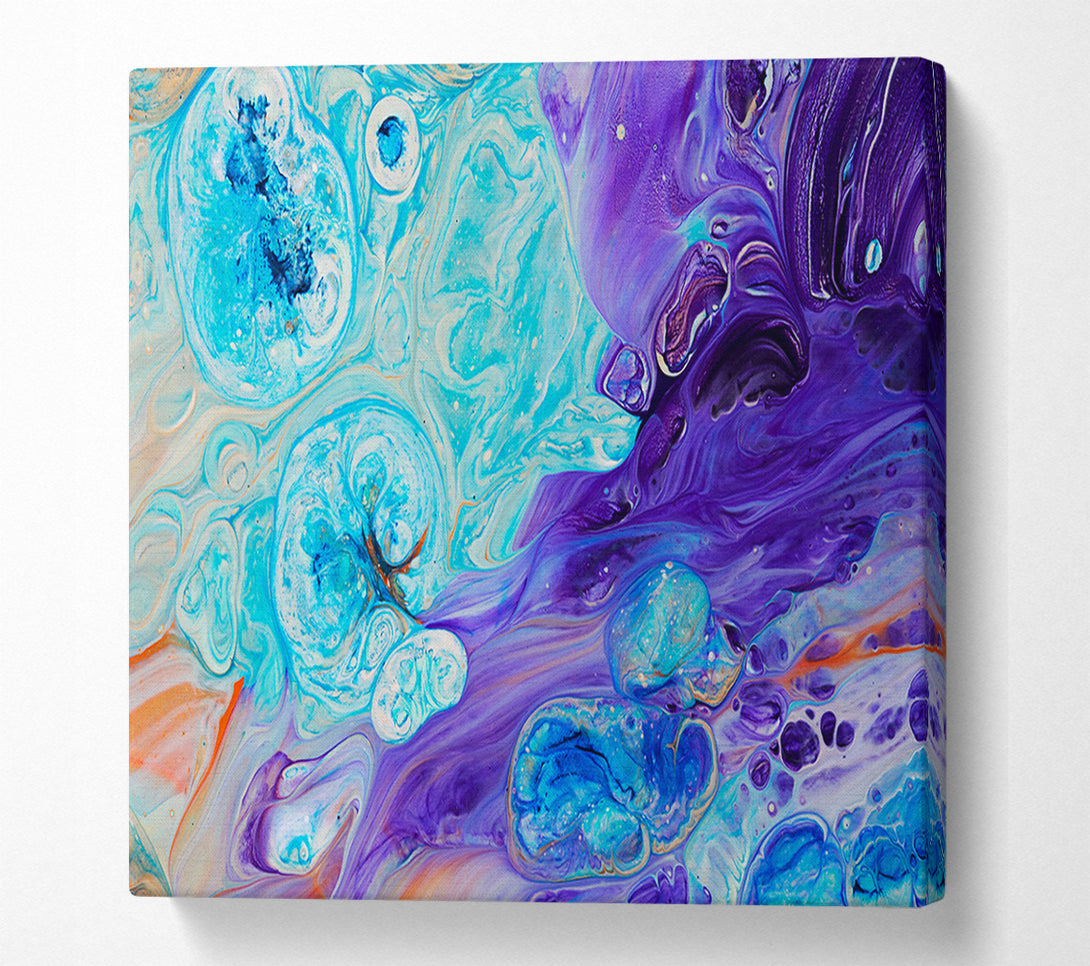  A Canvas Print of Bath bomb of colour Canvas Wall Art