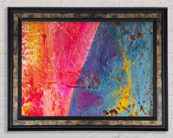 Rough Reds texture Framed Print