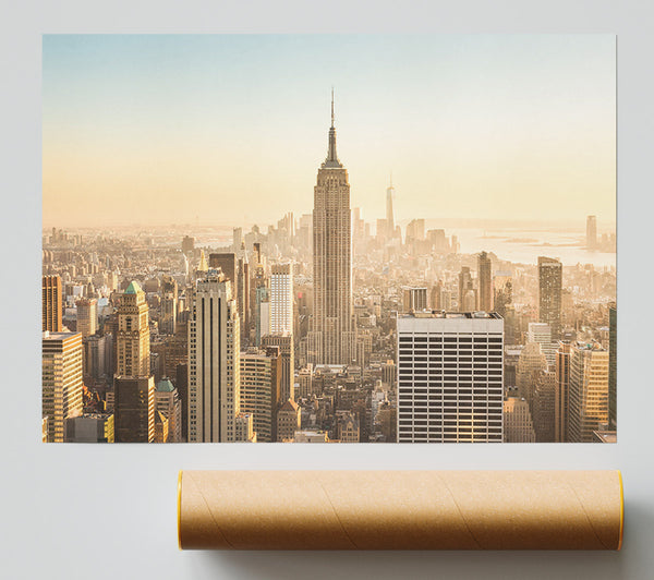 New York Skyline In The Day Poster