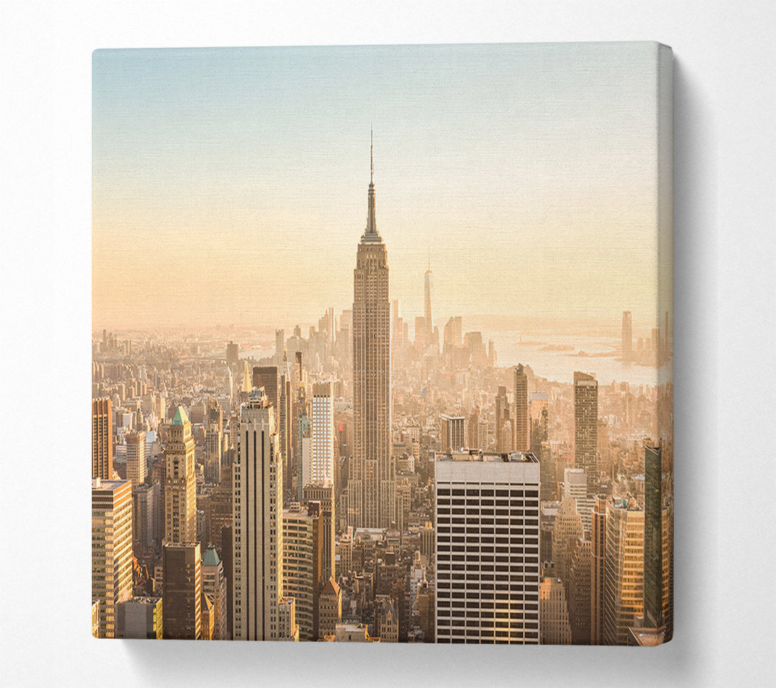  A Canvas Print of New york skyline in the day Canvas Wall Art