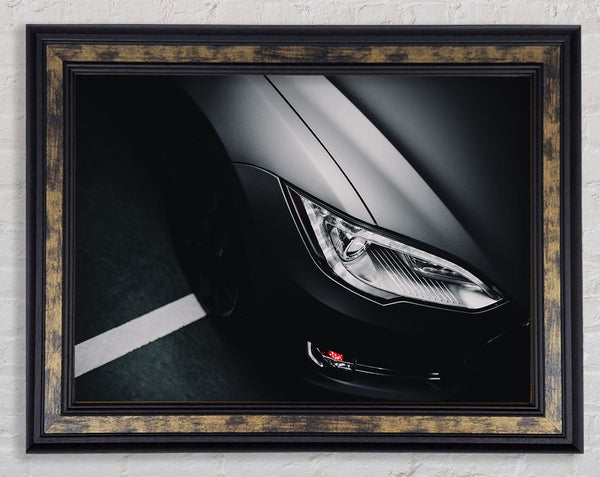 Slick view of headlight Framed Print
