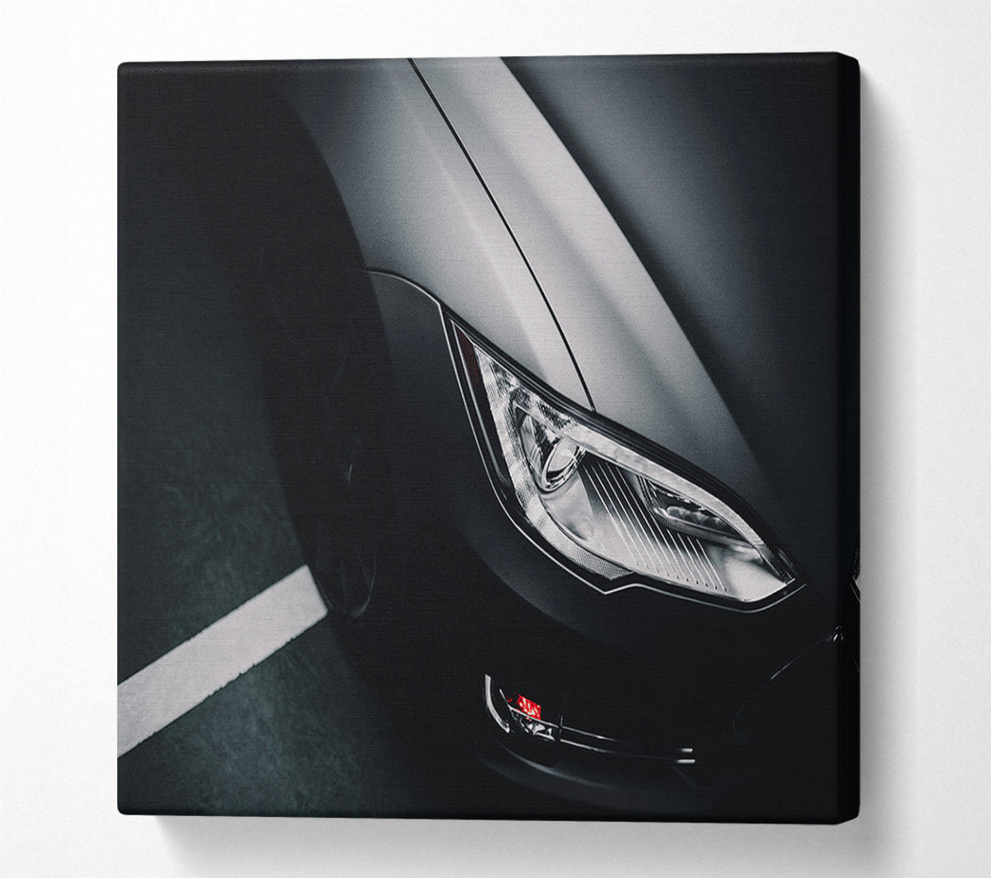  A Canvas Print of Slick view of headlight Canvas Art