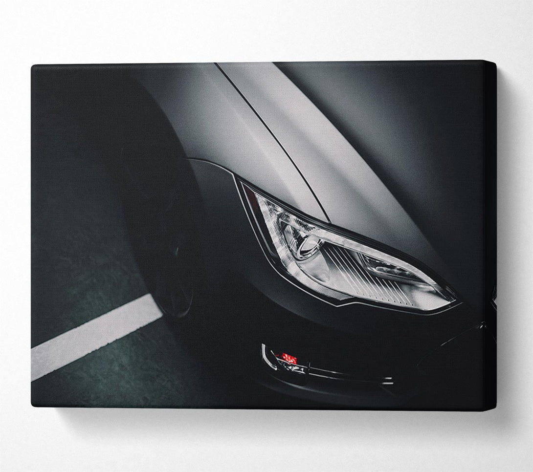  A Canvas Print of Slick view of headlight Canvas Art