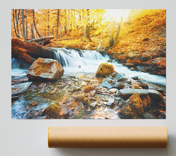 Waterfall In The Woods Beauty Print