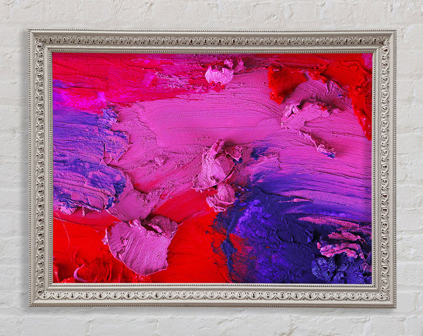 Dry coloured paste Framed Print
