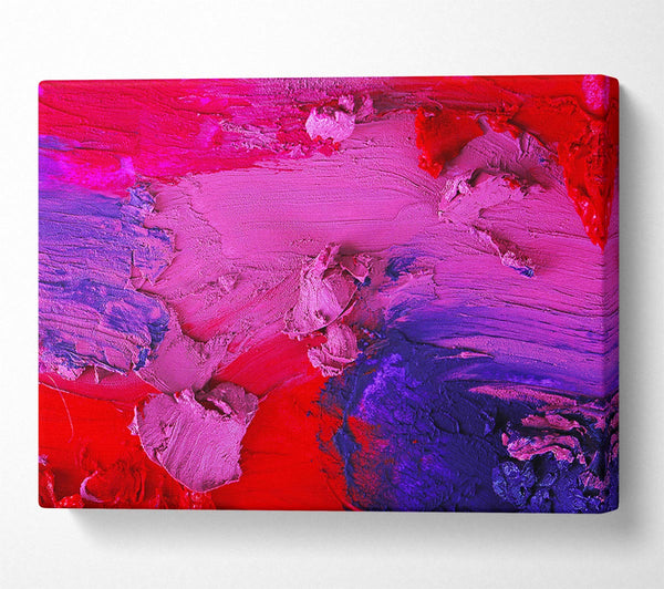 A Canvas Print of Dry coloured paste Canvas Print