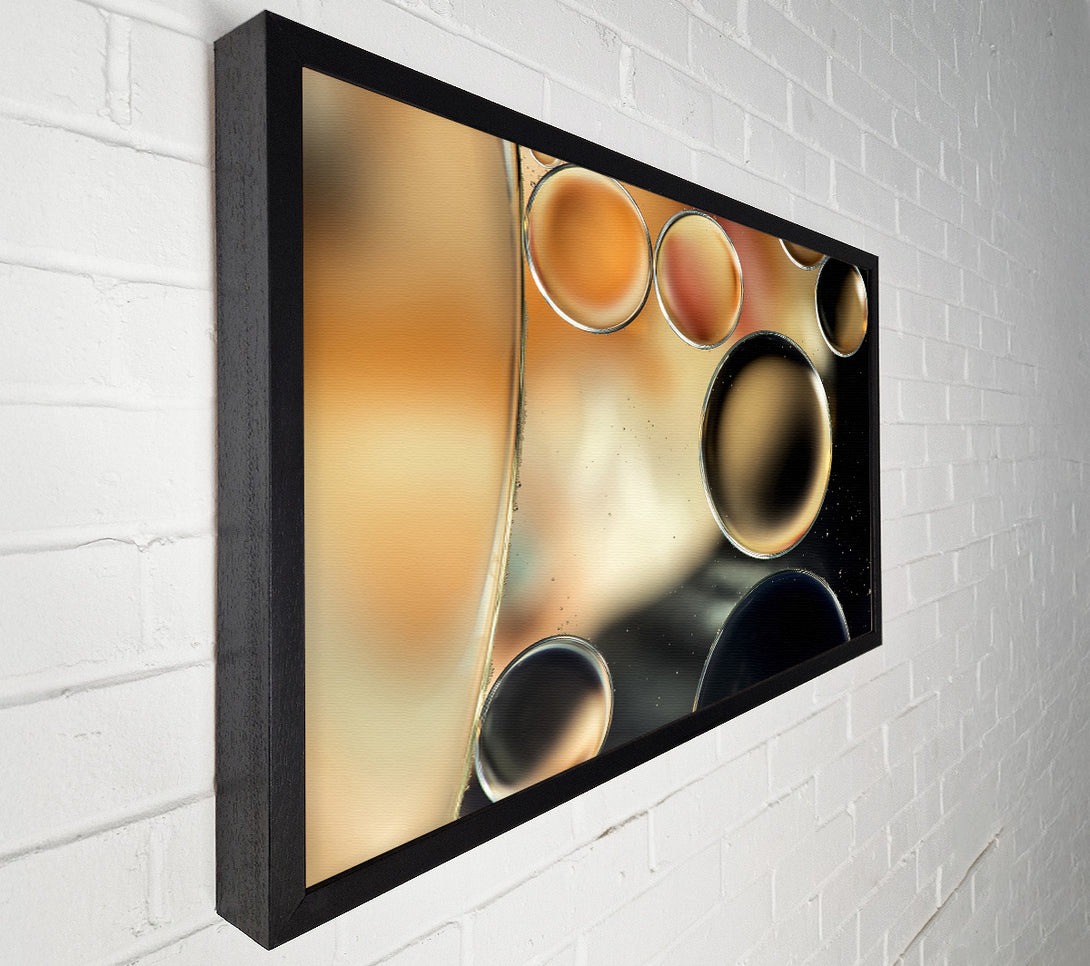  A Canvas Print of Abstract circles droplets Canvas Wall Art