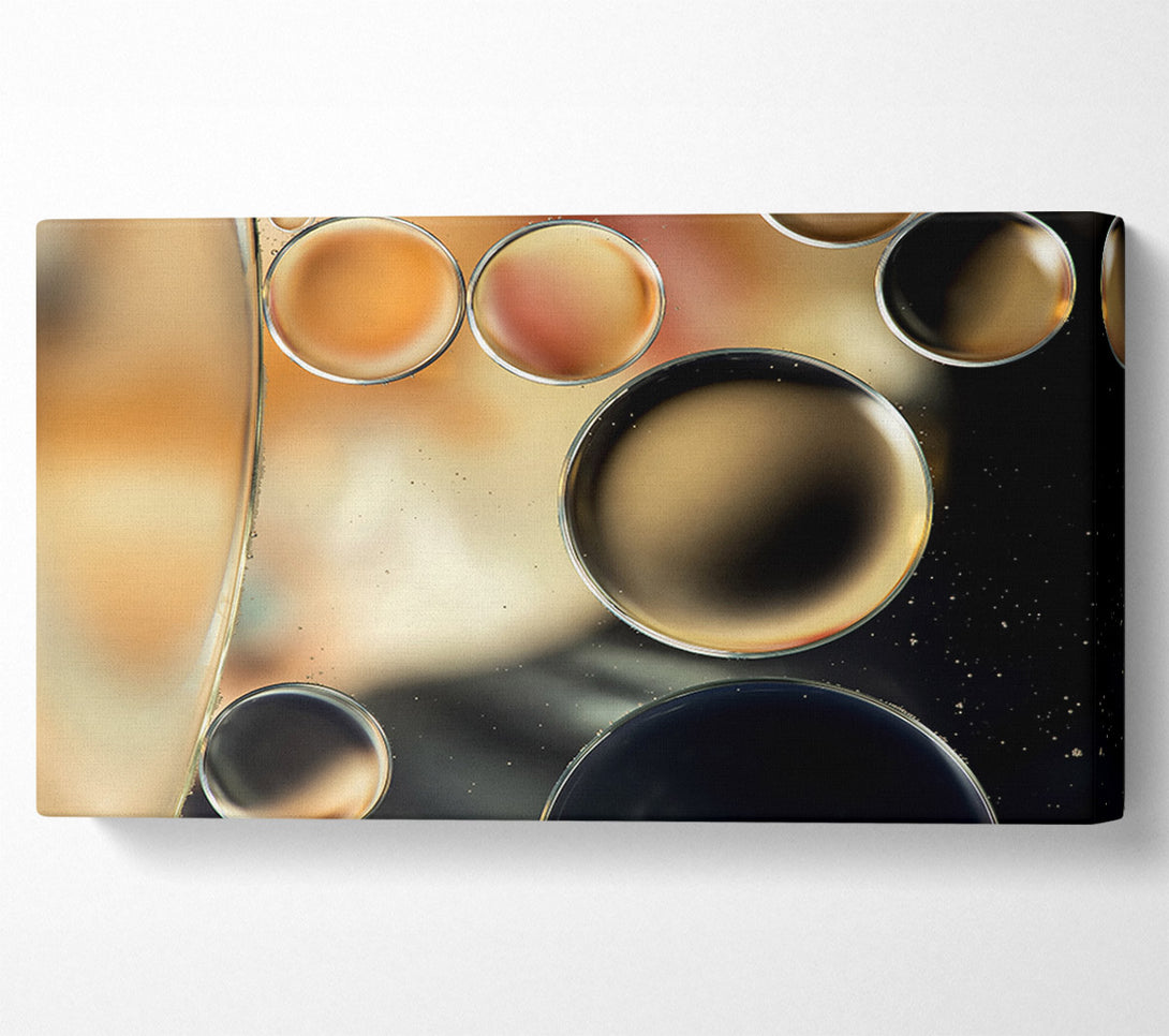  A Canvas Print of Abstract circles droplets Canvas Wall Art