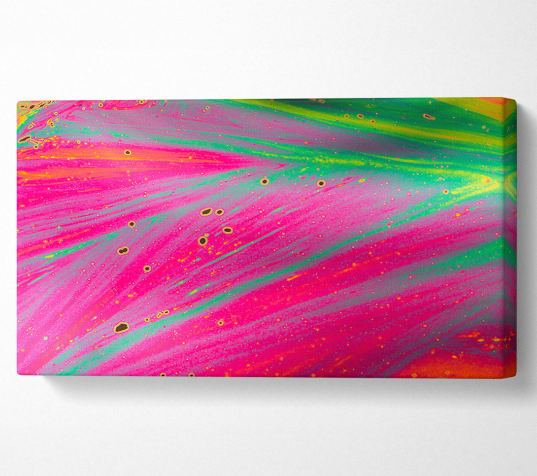  A Canvas Print of Neon colours Diffused Canvas Print