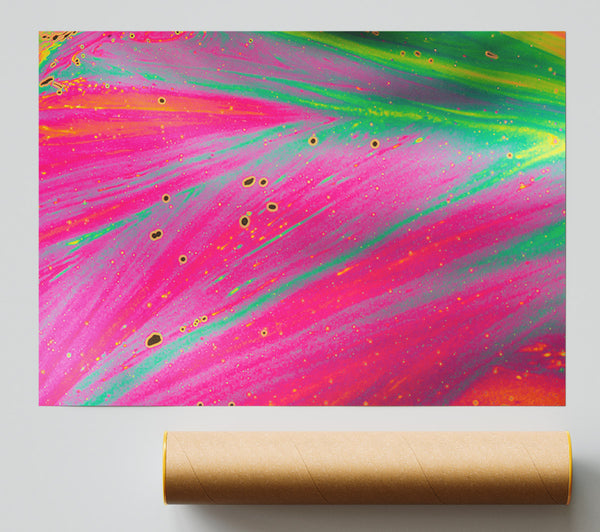 Neon Colours Diffused Print