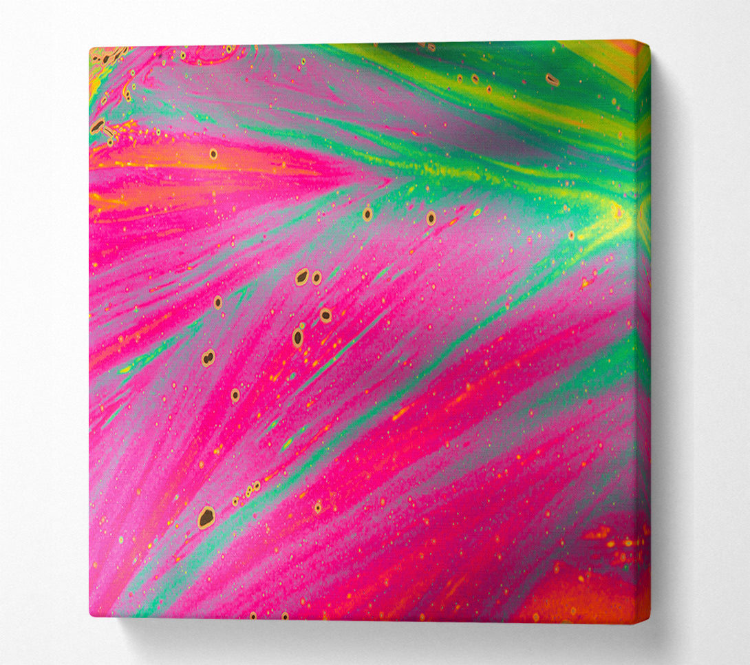  A Canvas Print of Neon colours Diffused Canvas Print