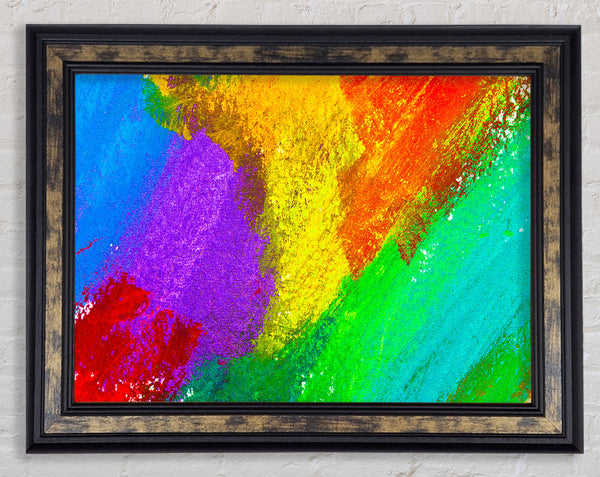 Multicoloured powders Framed Print
