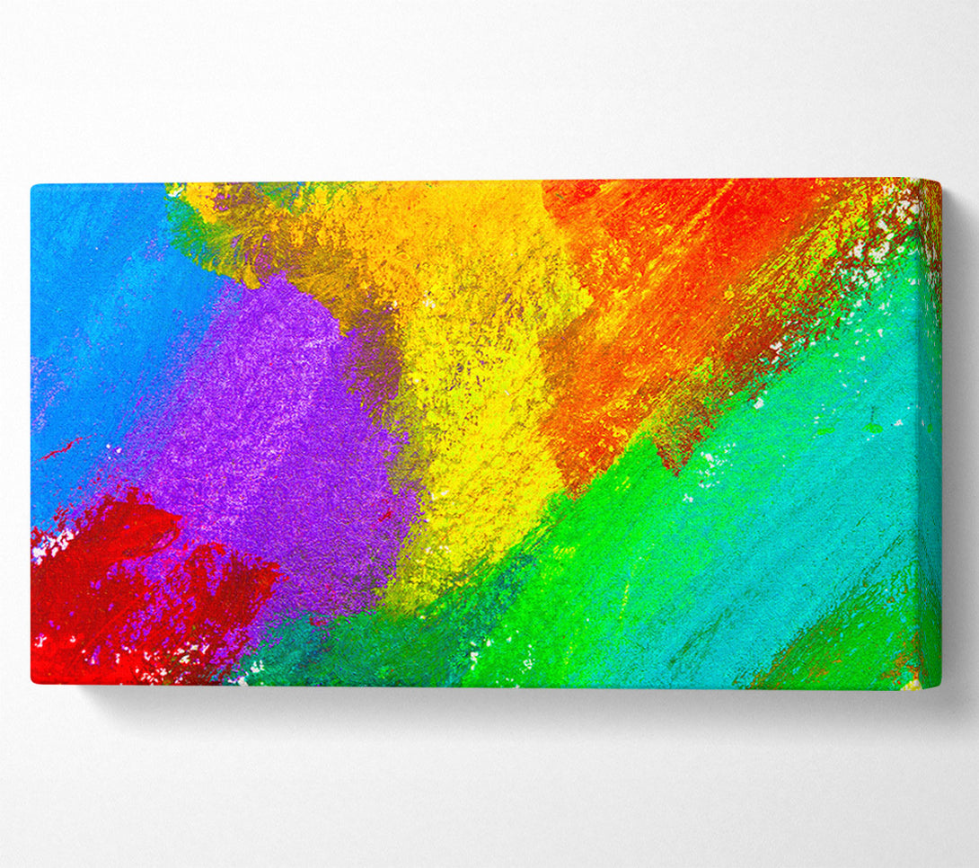  A Canvas Print of Multicoloured powders Canvas Print