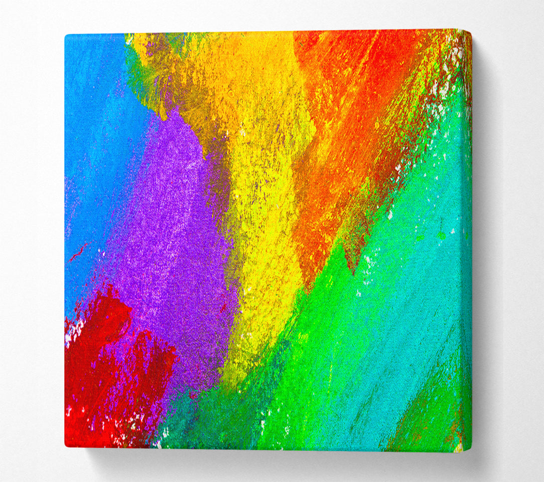  A Canvas Print of Multicoloured powders Canvas Print