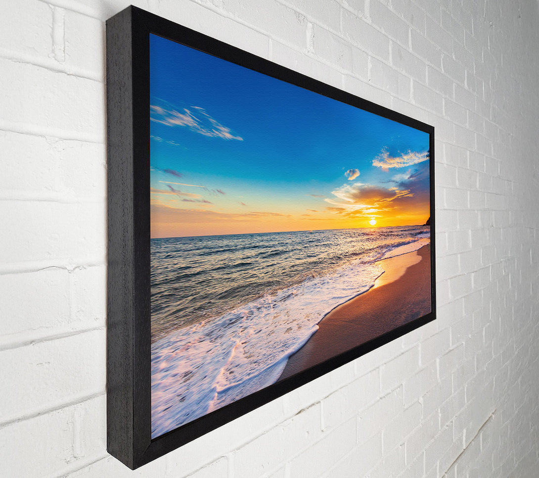  A Canvas Print of Beach on the south east coast Canvas Art